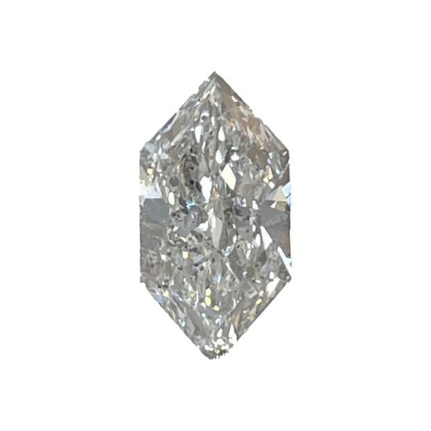 1.00 CARAT HEXAGONAL BRILLIANT GIA CERTIFIED F COLOR I2 CLARITY DIAMOND