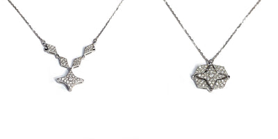 18K White Gold Convertible Necklace