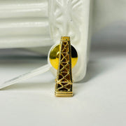 14k Yellow Gold Tower Tie Pin