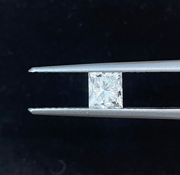 GIA Certified Exquisite 0.76 Carat Princess Cut  G SI2 Diamond