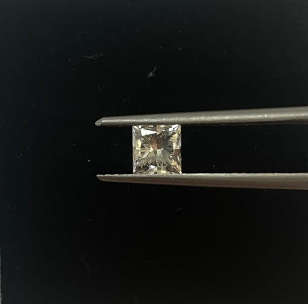 GIA-certified 0.74 Carat Unique Princess Cut Diamond A I VS2 Stone