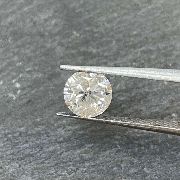 Natural loose 1.45 Carat H I1 Round Brilliance Diamond