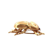 Retro 14K Yellow Gold Lynn's Beetle Brooch