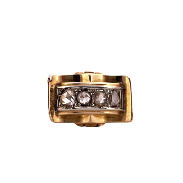 Victorian Diamond Ring - 18K Yellow Gold