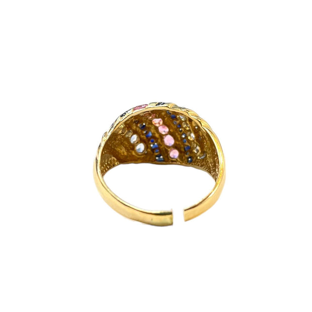Vintage Multi-Gemstone Ring - 14K Yellow Gold
