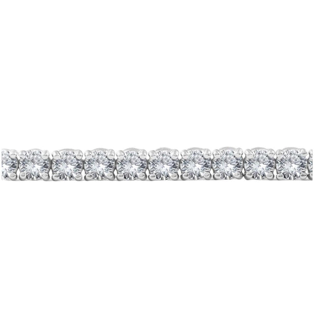 7.05 Carat Diamond Tennis Bracelet in 14k White Gold G+ color SI + Clarity