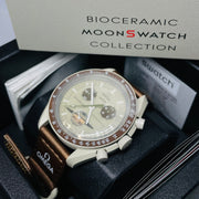 Brand New Omega X Swatch MISSION TO SATURN Bioceramic Wristwatch