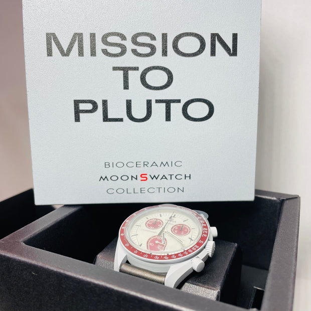 Tantalizing New Omega X Swatch MISSION TO PLUTO Bioceramic Wristwatch
