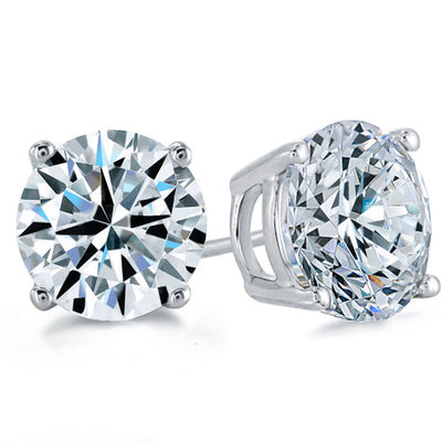 Dazzling 18K White/Yellow Gold 2.50TCW Natural Diamond Stud Earrings