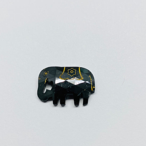 Extremely Rare 5.98 Carat Elephant Cut Black Natural Diamond