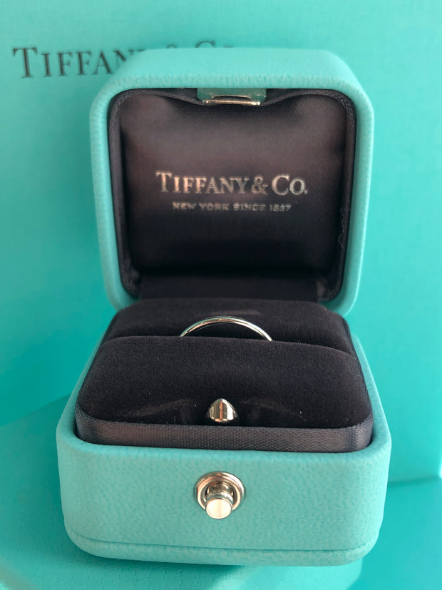 Tiffany and co. Forever Wedding Band Ring in Platinum, 2mm Wide