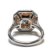 GIA Certified 2.06 Carat Light Green Natural Diamond ring