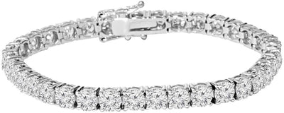 14K White Gold with 4.00TCW Diamond Tennis Bracelet